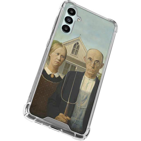 Grant Wood American Gothic Galaxy A15 5G Clear Case